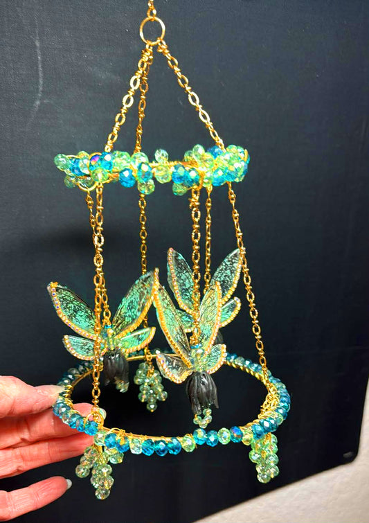Blue/Green Carosel Suncatcher